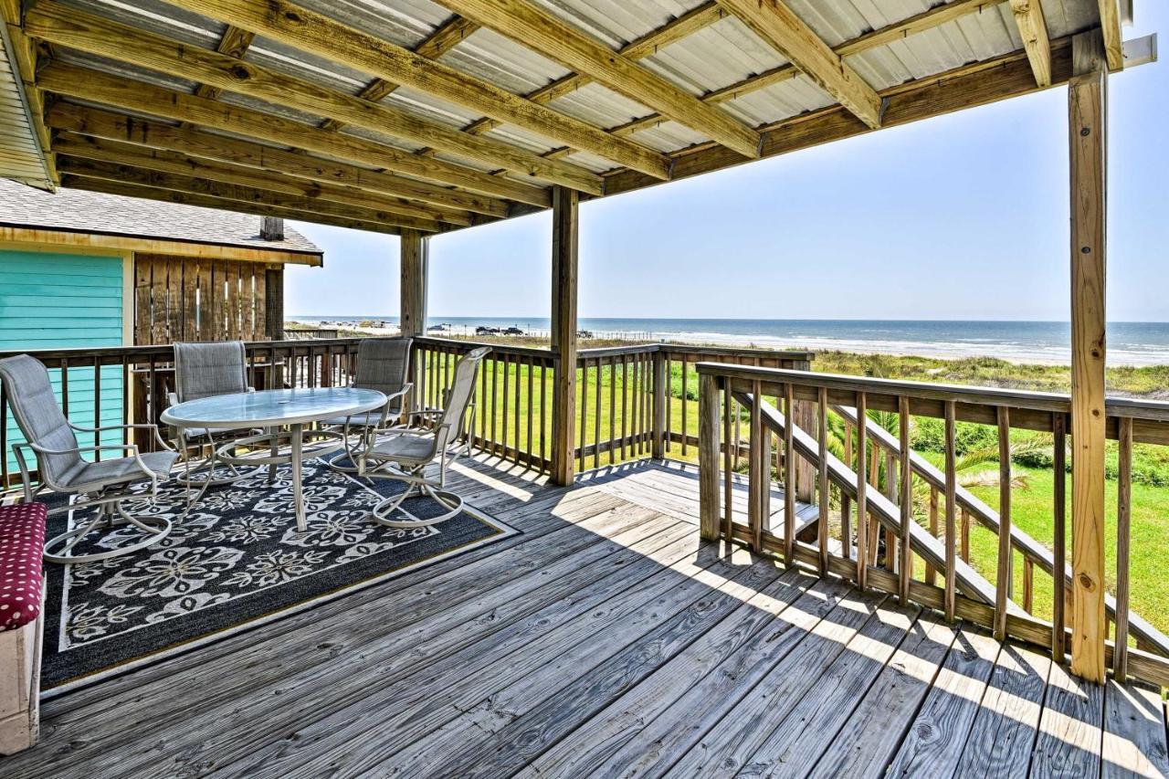 Galveston Beach House With Private Deck And Gulf Views ภายนอก รูปภาพ