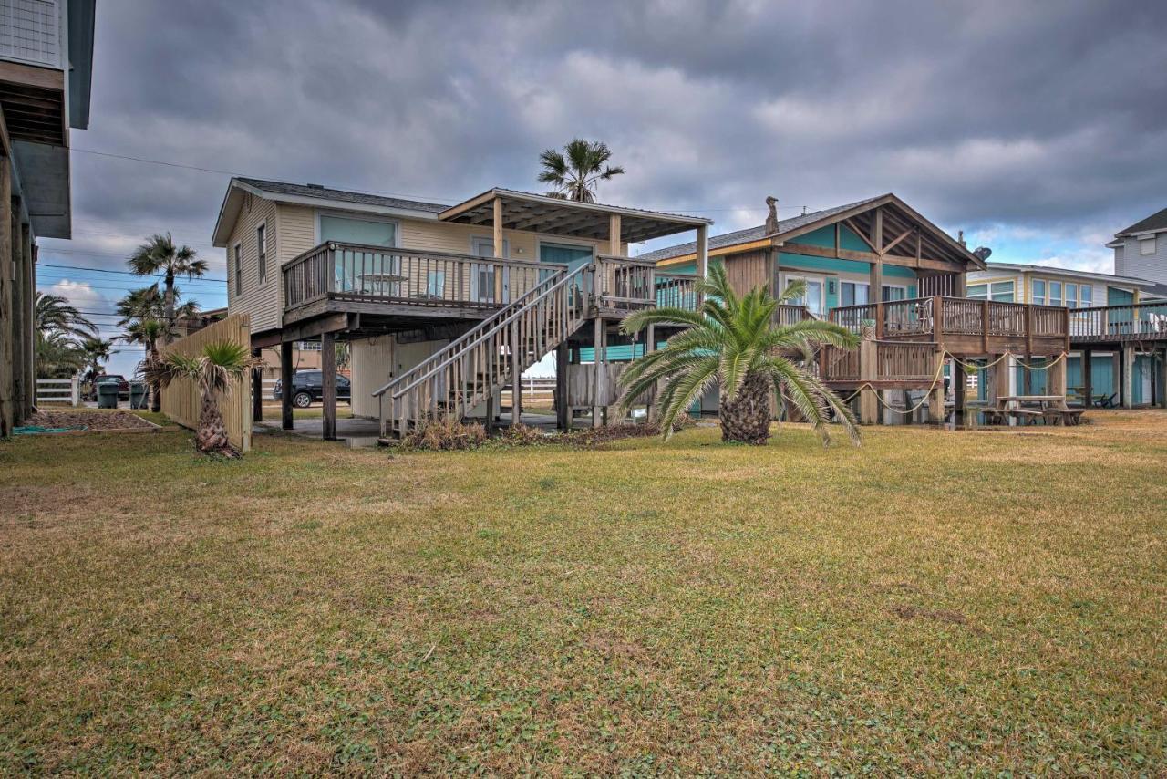 Galveston Beach House With Private Deck And Gulf Views ภายนอก รูปภาพ