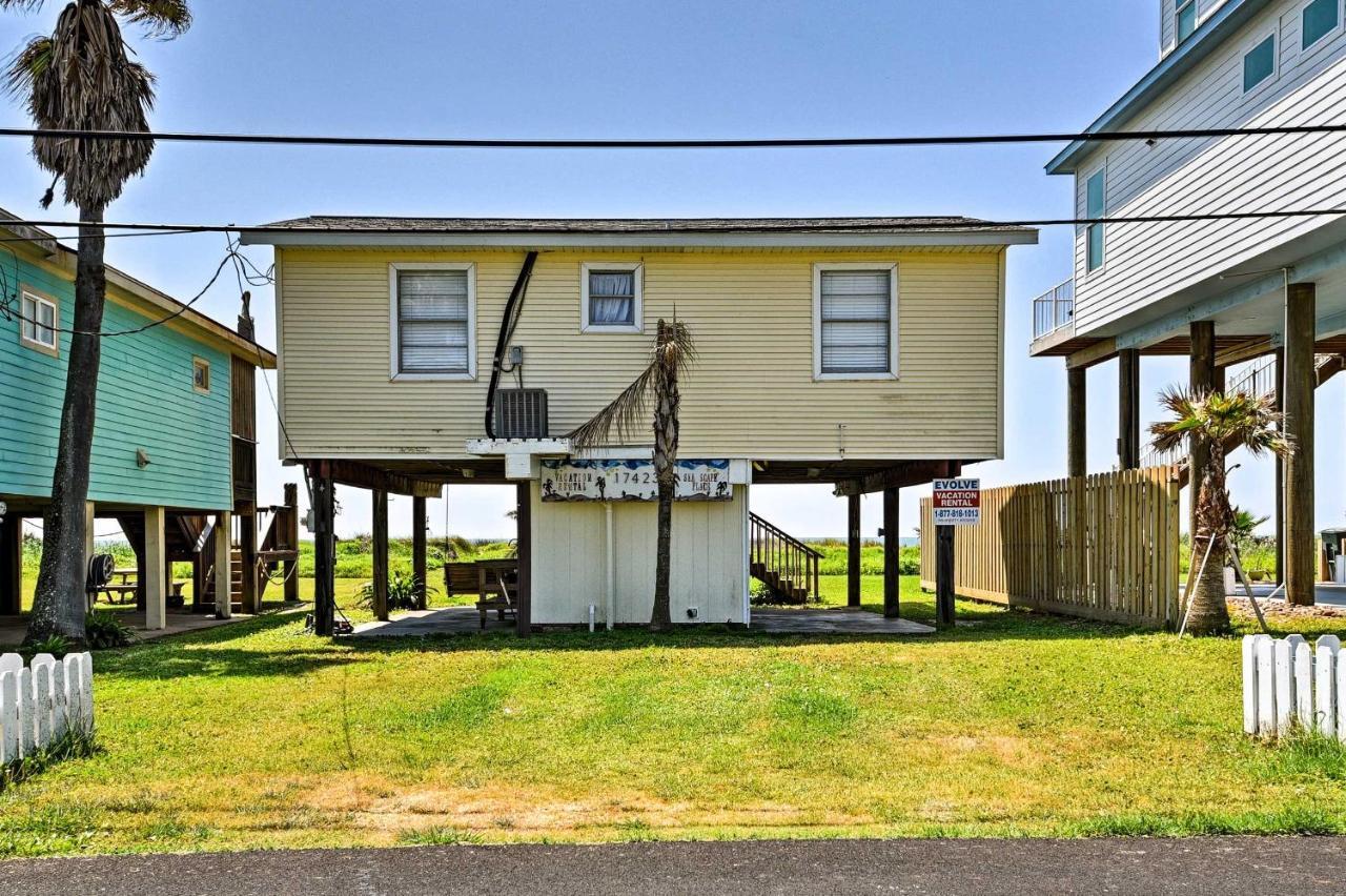 Galveston Beach House With Private Deck And Gulf Views ภายนอก รูปภาพ
