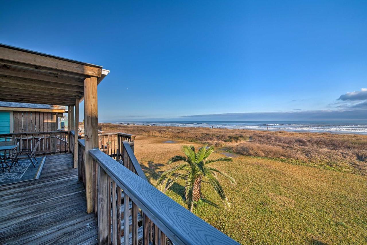 Galveston Beach House With Private Deck And Gulf Views ภายนอก รูปภาพ